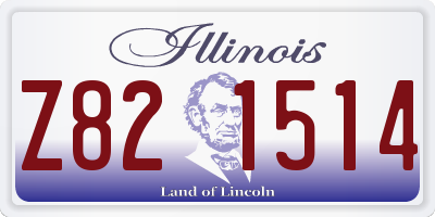 IL license plate Z821514