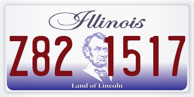 IL license plate Z821517