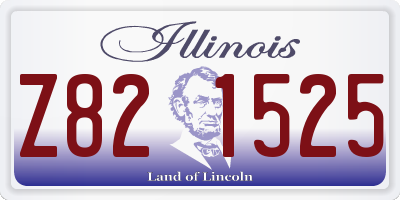 IL license plate Z821525