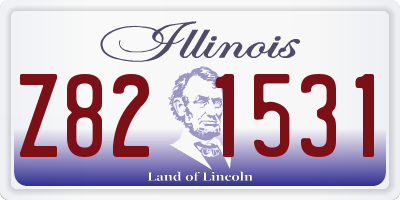 IL license plate Z821531