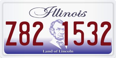 IL license plate Z821532
