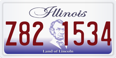 IL license plate Z821534