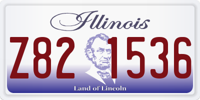 IL license plate Z821536