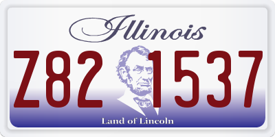IL license plate Z821537