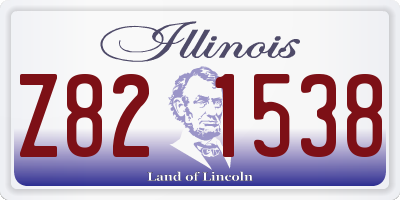 IL license plate Z821538