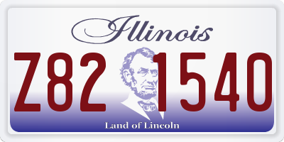 IL license plate Z821540