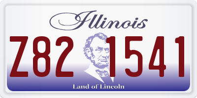 IL license plate Z821541