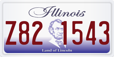IL license plate Z821543