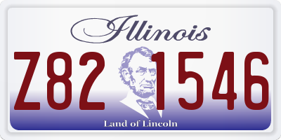 IL license plate Z821546