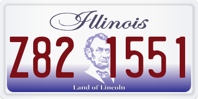 IL license plate Z821551