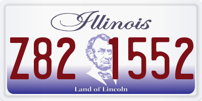 IL license plate Z821552