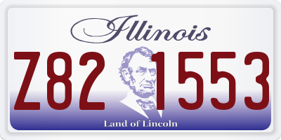 IL license plate Z821553