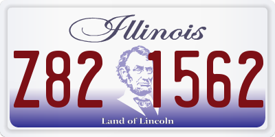 IL license plate Z821562