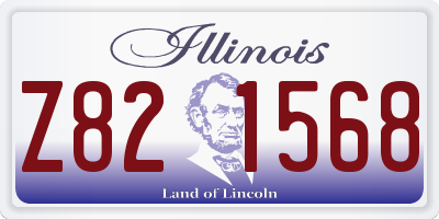 IL license plate Z821568