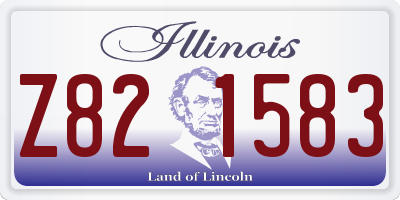 IL license plate Z821583
