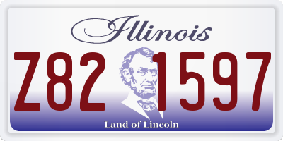 IL license plate Z821597