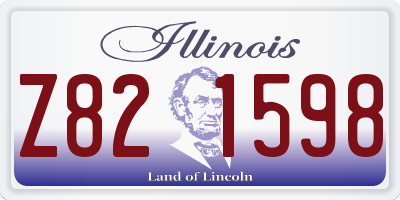 IL license plate Z821598