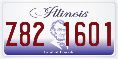 IL license plate Z821601