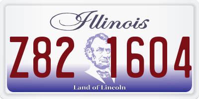 IL license plate Z821604