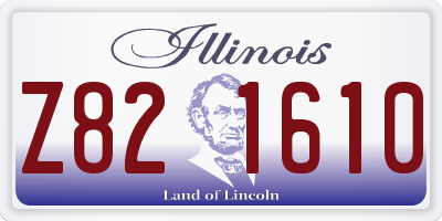 IL license plate Z821610