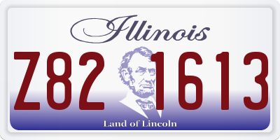 IL license plate Z821613