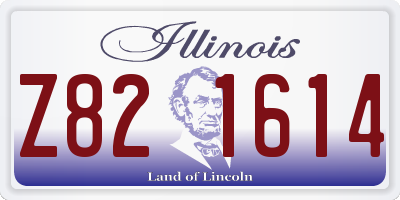 IL license plate Z821614