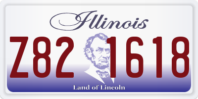 IL license plate Z821618