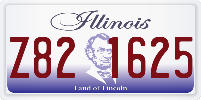 IL license plate Z821625