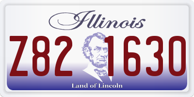 IL license plate Z821630