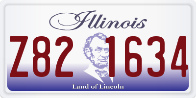 IL license plate Z821634