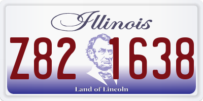 IL license plate Z821638