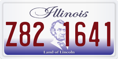 IL license plate Z821641