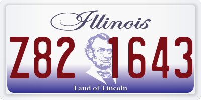 IL license plate Z821643
