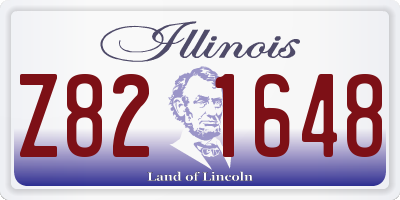 IL license plate Z821648