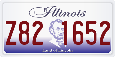 IL license plate Z821652