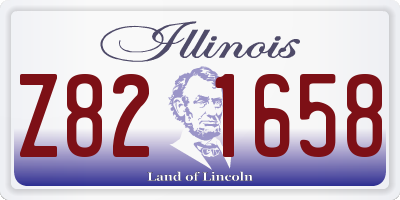 IL license plate Z821658