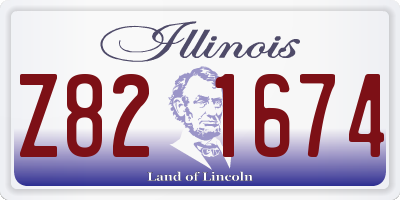 IL license plate Z821674