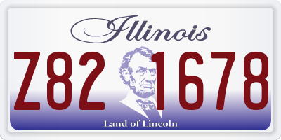 IL license plate Z821678
