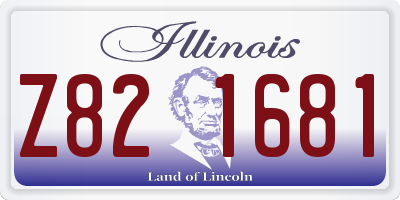 IL license plate Z821681