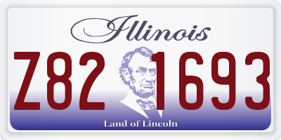 IL license plate Z821693