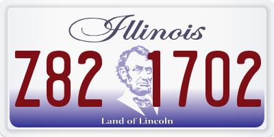 IL license plate Z821702