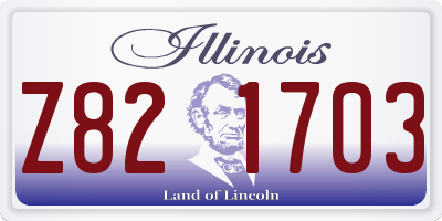 IL license plate Z821703