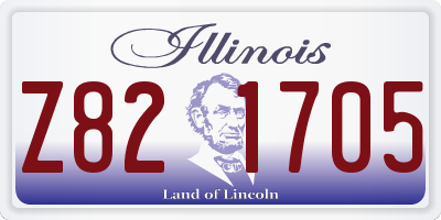IL license plate Z821705