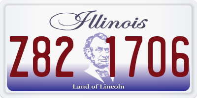 IL license plate Z821706