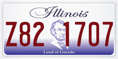 IL license plate Z821707