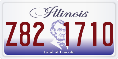 IL license plate Z821710