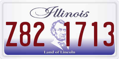 IL license plate Z821713