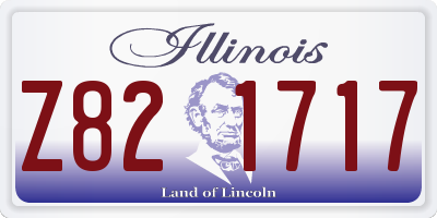 IL license plate Z821717