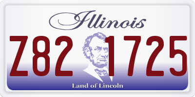 IL license plate Z821725