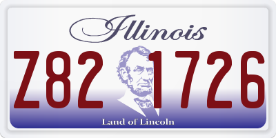 IL license plate Z821726